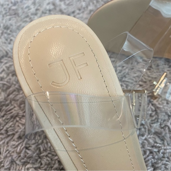 Jf High Heel - Brown Soles and Clear Straps - Picture 2 of 8